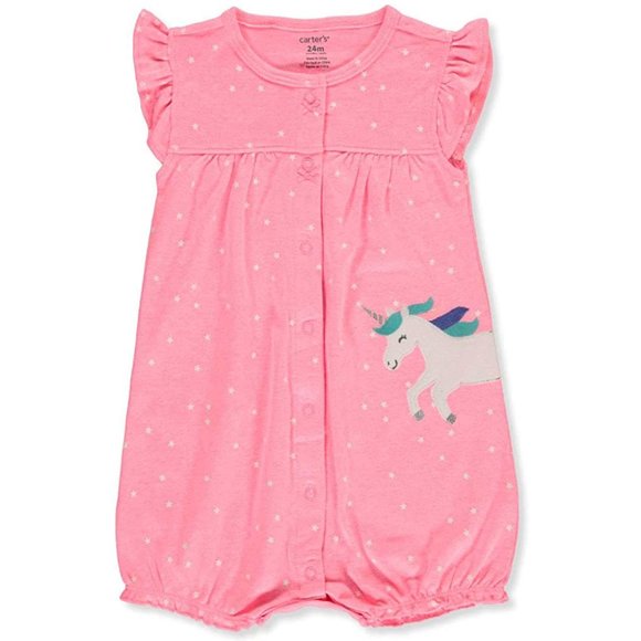Carter's Other Baby Girl Snap Up Unicorn Romper 3 Months Poshmark